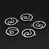 Non-Tarnish 201 Stainless Steel Charms STAS-N090-LA002-3