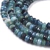 Natural Blue Tourmaline Beads Strand G-R475-011-3