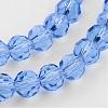 Transparent Glass Bead Strands GLAA-G013-8mm-25-3