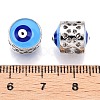Brass Enamel European Beads KK-R053-10-3