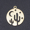 201 Stainless Steel Laser Cut Pendants STAS-S105-T969-2-1