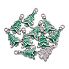Alloy Enamel Pendants EAP0307Y-4