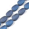Electroplate Glass Beads Strands EGLA-C009-01B-FR02-1