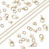 DIY Brass Chain Extender/End Chains Making Kits DIY-FS0005-61RG-2
