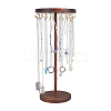 Wood Hanging Necklace Organizer Display Stands NDIS-WH0001-27G-1