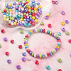 800Pcs 8 Colors Opaque Acrylic Beads MACR-CJ0001-28-6