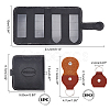 4Pcs 2 Style PU Leather Card Package AJEW-CA0001-84-2