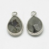 Natural Labradorite Pendants G-Q494-82P-01-2