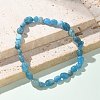 Natural Apatite Bead Stretch Bracelets BJEW-K213-40-1