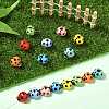 16Pcs 8 Colors Handmade Porcelain Beads PORC-CJ0001-10-6