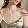 10Pcs 0.9MM 304 Stainless Steel Square Snake Chain Necklaces NJEW-BBC0001-50-7