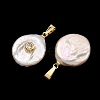 Baroque Natural Keshi Pearl Pendants PALLOY-JF05898-2