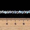 Electroplate Transparent Glass Beads Strands LS-EGLA-A035-T3mm-L19-4