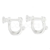 Resin Clip-on Earring Findings X1-FIND-H046-04-1