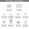 60Pcs 10 Style Brass Beads KK-SC0002-62-2