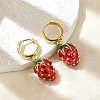 Brass Hoop Earrings EJEW-S251-04A-G-1