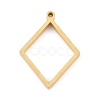 304 Stainless Steel Open Back Bezel Pendants STAS-K208-08G-1