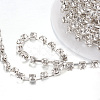 Brass Rhinestone Strass Chains CHC-T002-SS18-01S-2