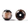 Handmade Gold Sand Lampwork Beads LAMP-T019-12mm-01-3