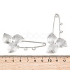 Trillium 304 Stainless Steel Safety Pins Brooch Findings SA-CBA098D-14C-P02-3