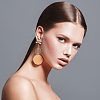 Bowknot Shapes Brass Stud Earring Findings KK-AN0001-09-5
