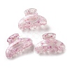 Transparent Floral Pattern Acrylic Claw Hair Clips PW23031332736-1