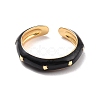 Brass with Enamel Rings RJEW-K236-01C-2