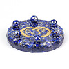 Resin Chakra Round Display Decoration PW-WG65353-02-1