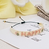 Adjustable Nylon Cord Braided Bead Bracelets BJEW-C011-14B-2