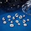 40Pcs 4 Style 316 Surgical Stainless Steel Spacer Beads RB-UN0001-07-2