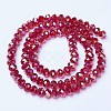 Electroplate Glass Beads Strands EGLA-A034-T4mm-B07-2