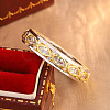 Brass Micro Pave Clear Cubic Zirconia Finger Rings for Women WG9A5FC-01-4