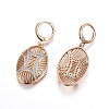 Brass Micro Pave Cubic Zirconia Jewelry Sets SJEW-F189-09KCG-4