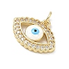 Brass Micro Pave Cubic Zirconia Pendants KK-H255-02B-G03-2