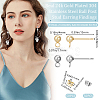 100Pcs 2 Style 304 Stainless Steel Round Ball Post Stud Earring Findings STAS-BBC0004-81-2