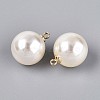 ABS Plastic Imitation Pearl Pendants FIND-H052-01I-01G-2