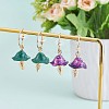 Enamel Mushroom Dangle Stud Earrings JE987A-6