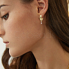 5Pairs Brass Hoop Earring Findings KK-ME0002-51-4