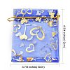 Heart Printed Organza Bags OP-R022-10x12-M-4