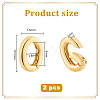 2Pcs 925 Sterling Silver Spring Gate Rings STER-PH0002-88G-2