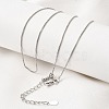 0.6MM Brass Box Chain Necklaces NJEW-G341-01P-2