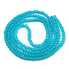 Baking Paint Imitation Jade Glass Round Bead Strands DGLA-Q021-4mm-07-2