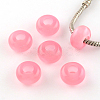 Imitation Cat Eye Resin European Beads RPDL-S001-09-1