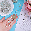 70Pcs 7 Styles Tibetan Style Alloy Hook Clasps FIND-CA0010-15-3