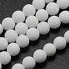 Natural White Jade Beads Strands G-D695-6mm-1