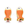 Rack Plating Alloy Enamel Beads PALLOY-N157-046B-1