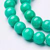 Natural Mashan Jade Round Beads Strands G-D263-6mm-XS15-2