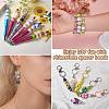 120Pcs Brass Rhinestone Spacer Beads FIND-SZ0003-70B-4