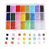 24 Colors 12/0 Glass Seed Beads SEED-X0052-02-2mm-1
