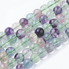 Natural Fluorite Beads Strands G-E112-8mm-19-1